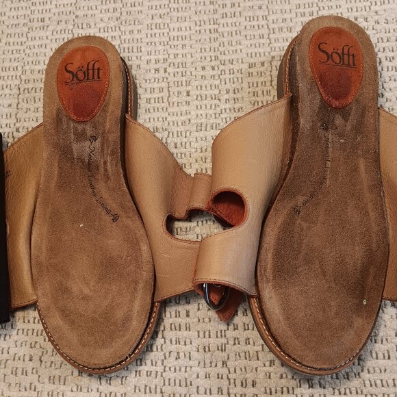 Sofft women's cardinal red suede leather adjustable slide sandals sz 8 Medium - Picture 10 of 15